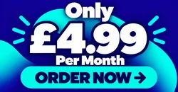 Order 1 page website design for £499 per month