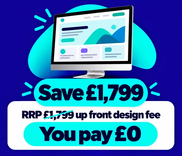 30 page website design save £1799 on the RRP upfront design fee you pay £0