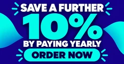 Save a further 10 by paying yearly Order now