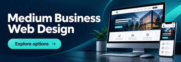 Explore medium business web design options