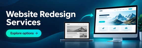 Explore website redesign services options